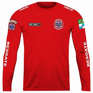 CAMISETA MANGA LONGA CONDUTOR SOCORRISTA