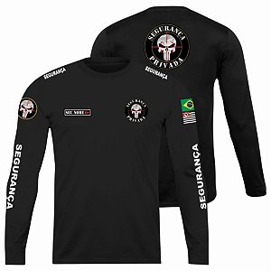 CAMISETA MANGA LONGA SEGURANÇA PRIVADA