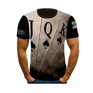 CAMISETA BARALHO NIPE POQUER