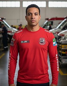 CAMISETA MANGA LONGA SOCORRISTA CONDUTOR MOTORISTA