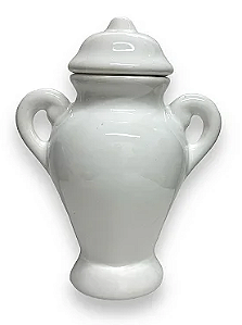 Quartinha de Louça Branca Com Asa - 15 CM