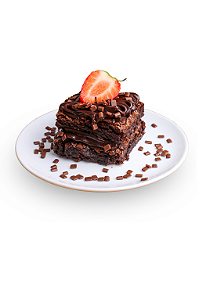 Brownie Recheado Brigadeiro ao Leite