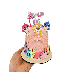 Bolo Mesversário Baby Shark