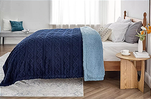 Cobertor Manta Com Sherpa Dupla Face Luxuoso 2,20x1,90