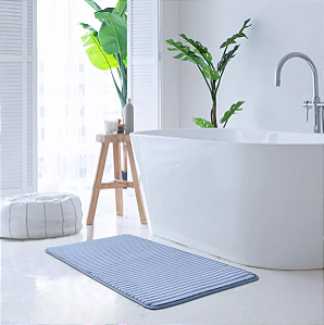 Tapete Fofinho Banheiro Microfibra Antiderrapante 50x70cm