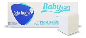 Papel Higiênico Interfolhado 10x21cm Babysoft Com 10.000f