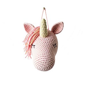 Unicórnio de Parede em Crochê