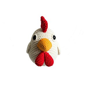 Cabeça de Galinha em Crochê