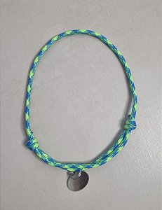 Colar Artesanal  em Paracord da Linha Carmo + Tag de Identificação