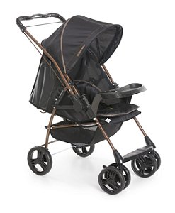 CARRINHO MILANO REVERSIVEL PRETO COBRE - GALZERANO