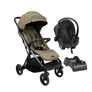 CARRINHO ALPE VERDE + BEBÊ CONFORTO COCOON + BASE - GALZERANO