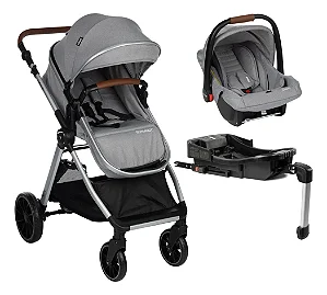 CARRINHO TS ROMANZO CINZA + BASE ISOFIX  - INFANTI