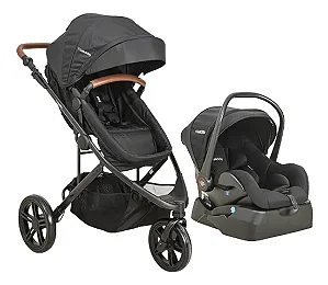 CARRINHO TREK PRETO + BEBÊ CONFORTO + BASE - KIDDO