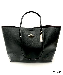 Bolsa Coach Town Tote Couro Preta