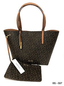 Bolsa CK Tote 2 em 1 Cor Marrom