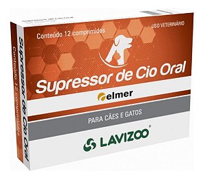 Supressor De Cio 12 Comp Oral Para Cães E Gatos- Lavizoo