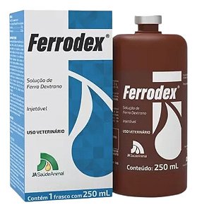 Ferrodex 250ml - J.A Saúde Animal