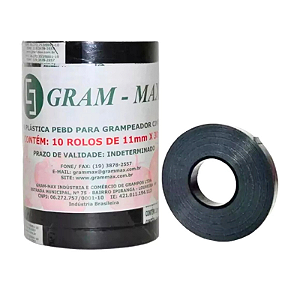 Fita Plástica Gram-max Grampeador Cintador 10 Unidades