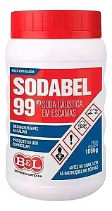 Soda Cáustica Em Escamas 99% 1kg - Sodabel