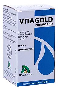 Vitagold Vitamina 50 Ml - J.A Saúde Animal