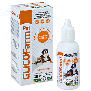 Suplemento Vitamínico Mineral GlicoFarm Pet - BioFarm