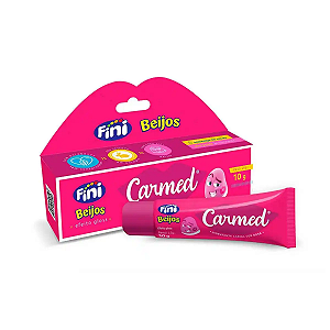 Hidratante Labial Carmed Fini Beijos Cor Rosa Efeito Gloss 10g