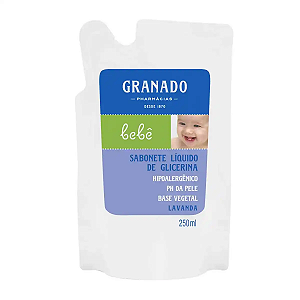 Refil Sabonete Líquido Granado Bebê Lavanda com 250ml