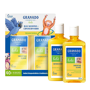 Kit Granado Bebê Glicerina Tradicional Shampoo 250ml + Condicionador 250ml