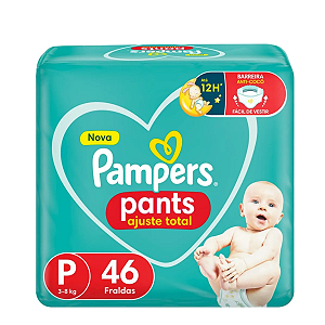 Fralda Pampers Pants Ajuste Total P Com 46 Unidades