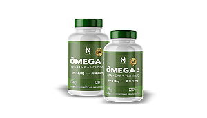 ÔMEGA 3  EPA + DHA + Vitamina E | Combo com 2 Und