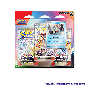 Blister Triplo Pokémon TCG Evoluções Prismáticas - Glaceon