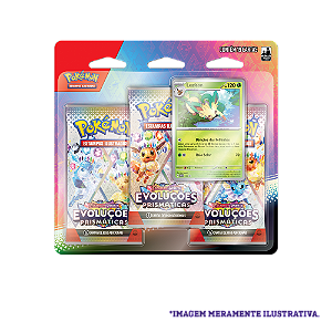 Blister Triplo Pokémon TCG Evoluções Prismáticas - Leafeon