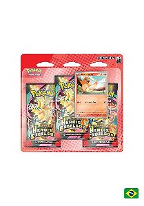 Blister Triplo Pokémon TCG Heróis Excelsos Charmander/Gastly ✨