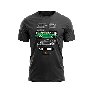 Camiseta Masculina em Algodão Porsche 911