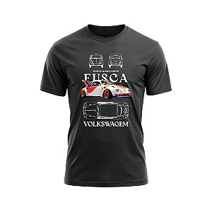 Camiseta Masculina em Algodão Fusca Tunado