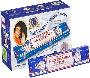 Incenso Satya Nag Champa - 12 Caixas de 15g