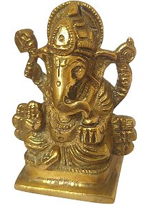 Ganesha em metal - 6 cm