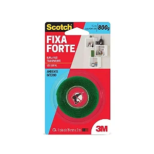 Fita Dupla Face 19mm x 2mm 3m Fixa Forte