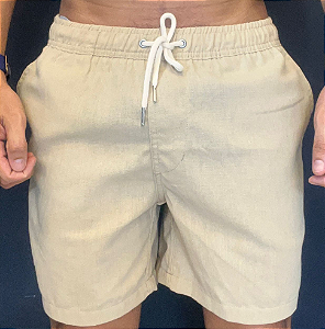 Short de Linho Bege  Masculino | Bony Brazil