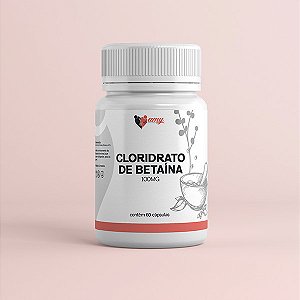 CLORIDRATO DE BETAINA 100MG – 60 CÁPSULAS