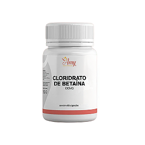 CLORIDRATO DE BETAINA 100MG – 60 CÁPSULAS