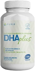 ÔMEGA DHA PLUS - 120 CÁPSULAS - PURIS