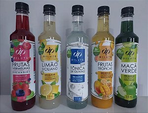 Kit 5 Xaropes Dilute Premium Zero Açucar 500ml