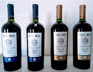 Box Misto - Vinho Del Rey Com 2 Tinto Suave E 2 Demi Sec 1l