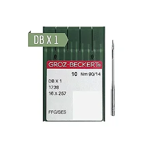 Agulha Groz-Beckert Reta Cabo Fino - DBX1 FFG/SES - Pacote c/ 100 Und