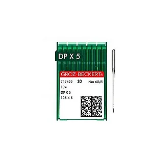 Agulha Groz-Beckert Reta Cabo Grosso - DPX5 FFG/SES - Pacote c/ 100 Und