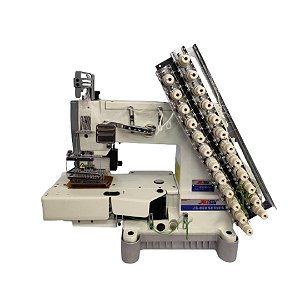 Máquina de Costura Elastiqueira 12 agulhas Direct Drive - Jakesew Modelo JS008-12064-DD (220v)