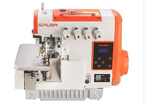 Máquina Interlok 5 Fios Eletrônica - Modelo 557QE-516M-3-35/ECB Siruba (220V)