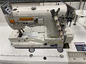 Máquina Galoneira Plana Motor Direct Drive 220v Siruba Semi Nova