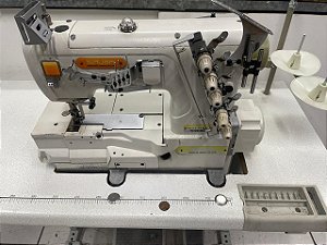 Máquina Galoneira Plana Motor Direct Drive 220v Siruba Semi Nova